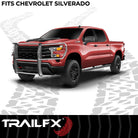 TrailFX Grille Guard For Chevrolet Silverado 1500 - 1-1/2 Inch Diameter, With Brush Guard, Without Skid Plate (E0047S)