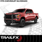 TrailFX Grille Guard For Chevrolet Silverado 1500 - 1-1/2 Inch Diameter, With Brush Guard, Without Skid Plate (E0047T)