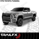 TrailFX Grille Guard For Toyota Tundra - 1-1/2 Inch Diameter, With Brush Guard, Without Skid Plate (E0049S)