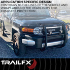 TrailFX Grille Guard For Toyota Tundra - 1-1/2 Inch Diameter, With Brush Guard, Without Skid Plate (E0049T)