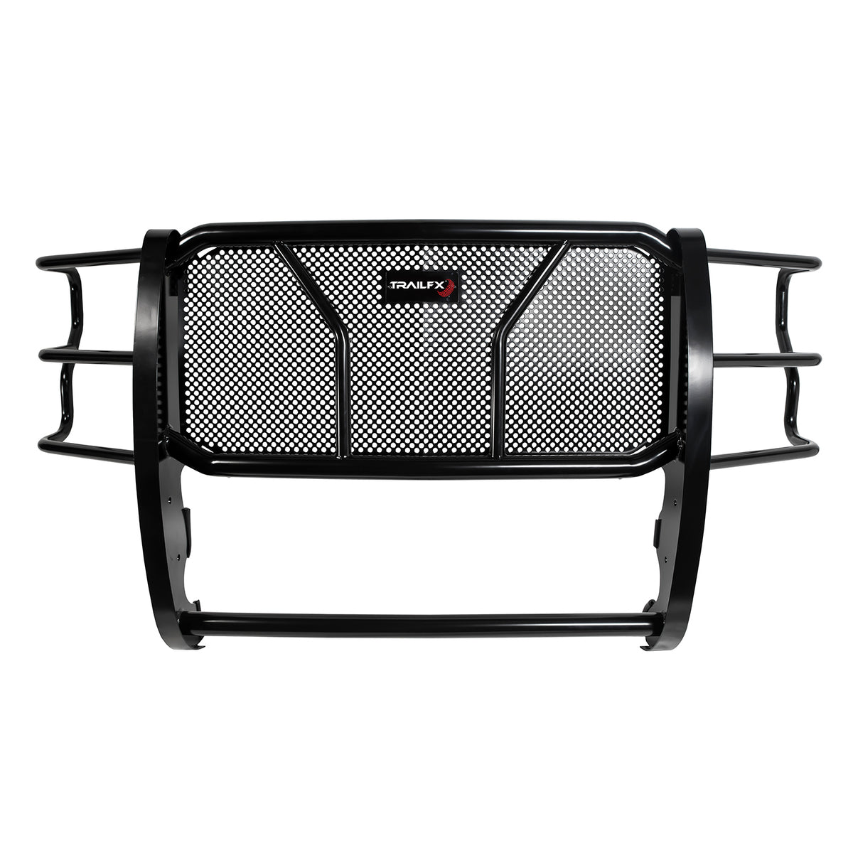 TrailFX Grille Guard For Ram 2500, Ram 3500 - Black powder coated steel construction. 2" diameter tubing. (E0515B)