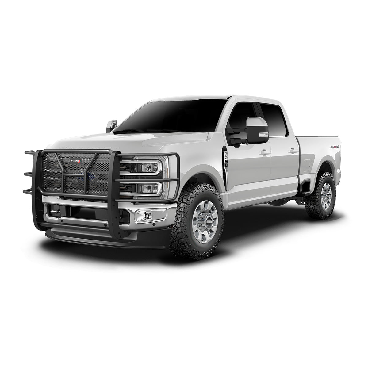 TrailFX Grille Guard For Ford Trucks - 2 Inch Diameter, With Brush Guard, Without Skid Plate (E0523T)