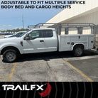 TrailFX Ladder Rack - 1000 Pound Capacity, Multi-Fit (FCLR008B)