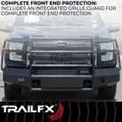 TrailFX Bumper For Ford Trucks - One Piece Design, Direct Fit, Use Original/ Factory (FX3002A)