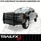 TrailFX Bumper For Chevrolet Silverado 2500 HD, Chevrolet Silverado 3500 HD - One Piece Design, Direct Fit, Use Original/ Factory (FX3005A)