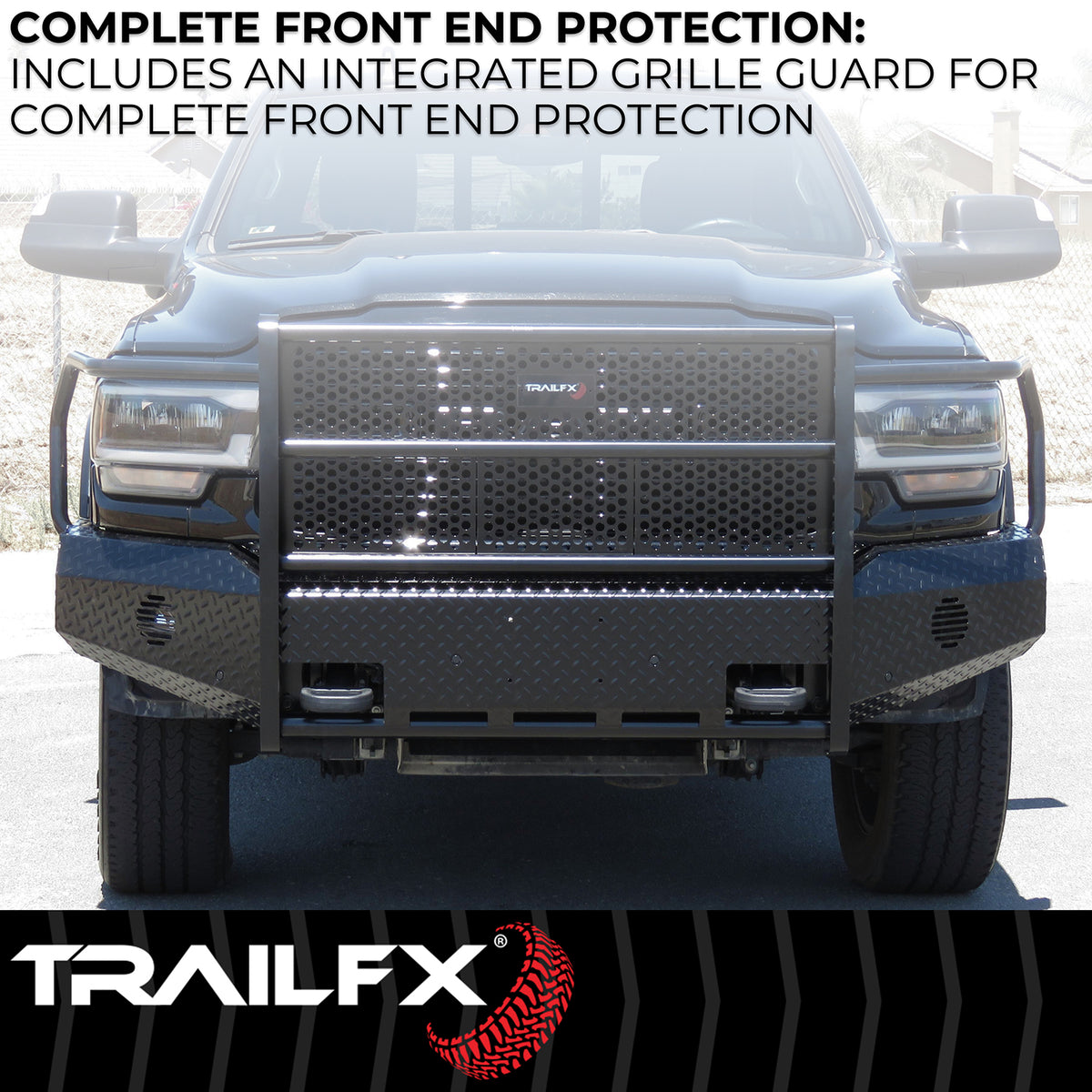 TrailFX Bumper For Ford F-150 - One Piece Design, Direct Fit, Use Original/ Factory (FX3013A)