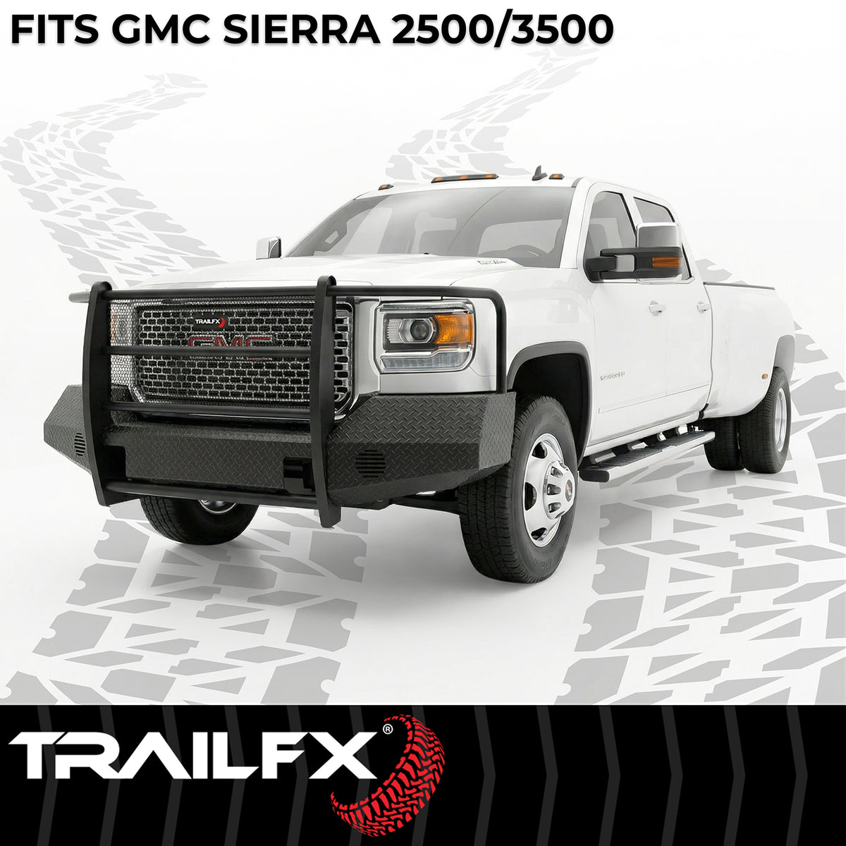 TrailFX Bumper For GMC Sierra 2500 HD, GMC Sierra 3500 HD - Use Original/ Factory Mounting Hardware, With Grille Guard/ (FX3022A)