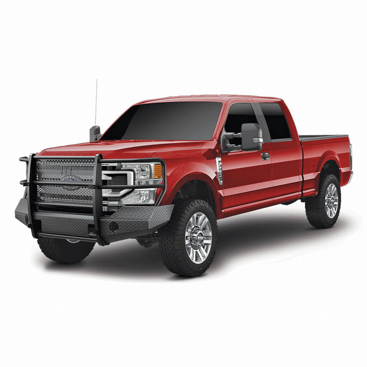TrailFX Bumper For Ford F-250 Super Duty, Ford F-350 Super Duty - One Piece Design Direct Fit Mounting Hardware Included With (FX3023)