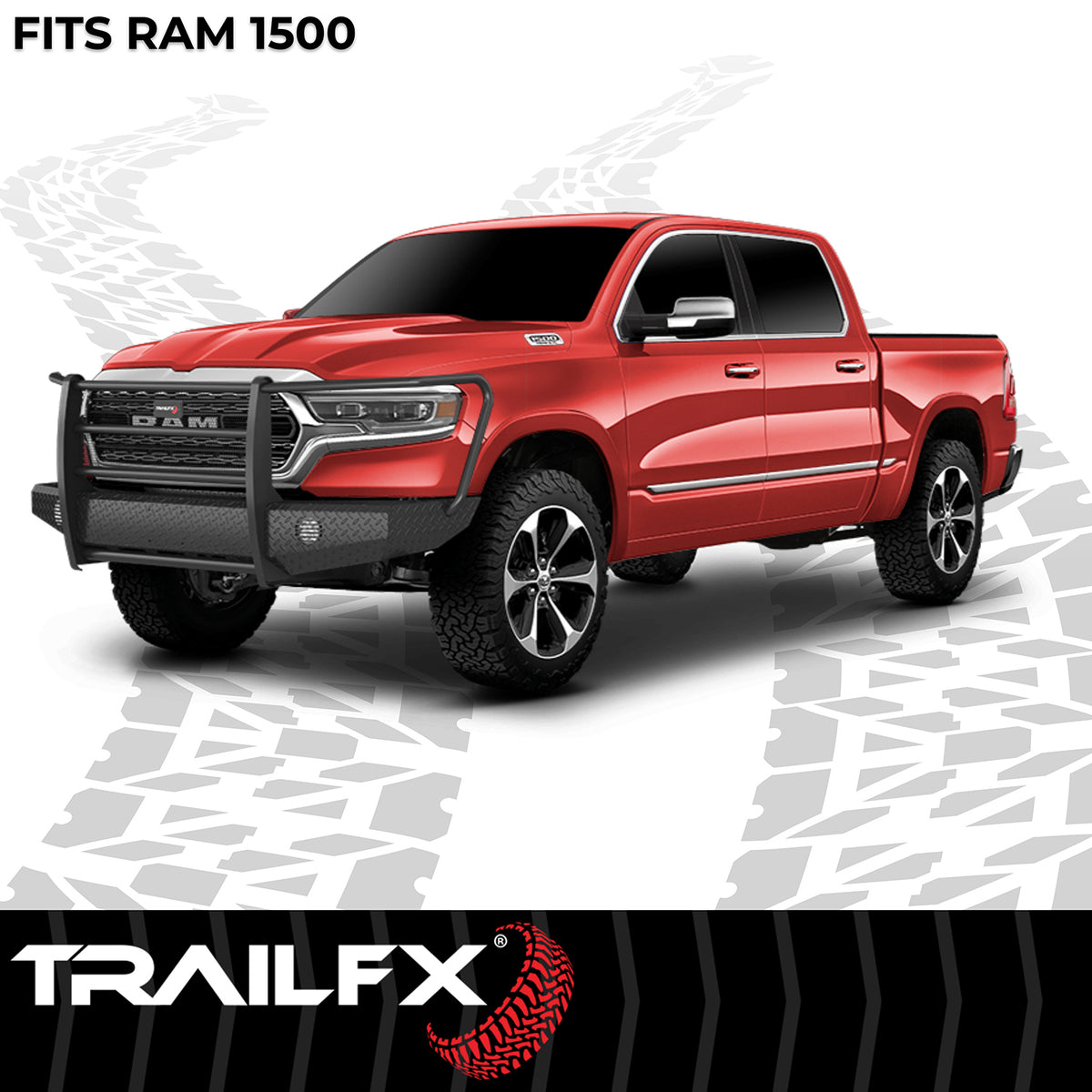 TrailFX Bumper For Ram 1500 - One Piece Design, Direct Fit, Use Original/ Factory (FX3030A)