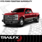 TrailFX Bumper For Ford F-250 Super Duty, Ford F-350 Super Duty - One Piece Design, Direct Fit, Use Original/ Factory (FX3032A)
