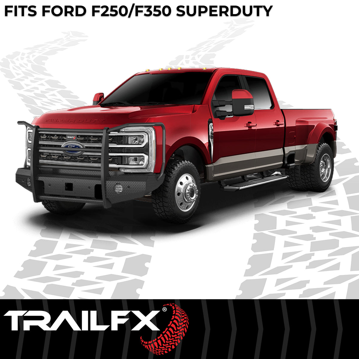 TrailFX Bumper For Ford F-250 Super Duty, Ford F-350 Super Duty - One Piece Design, Direct Fit, Use Original/ Factory (FX3032A)