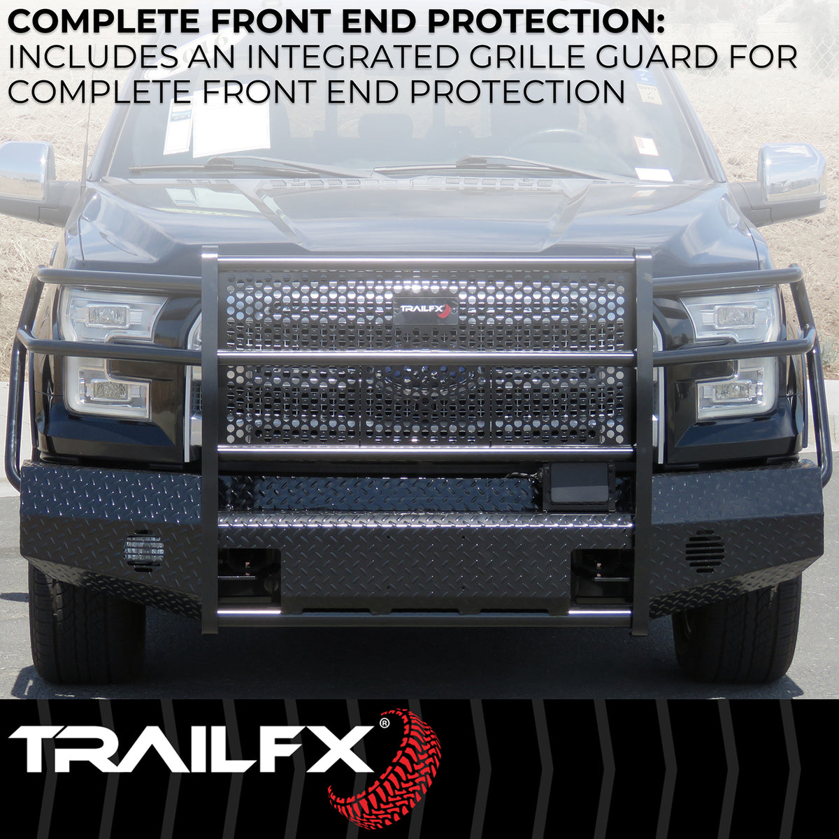 TrailFX Bumper For Chevrolet Silverado 2500 HD, Chevrolet Silverado 3500 HD - One Piece Design, Direct Fit, Use Original/ Factory (FX3033A)