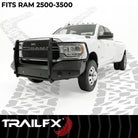 TrailFX Bumper For Ram 2500, Ram 3500 - Use Original/ Factory Mounting Hardware, With Grille Guard/ (FX3034A)