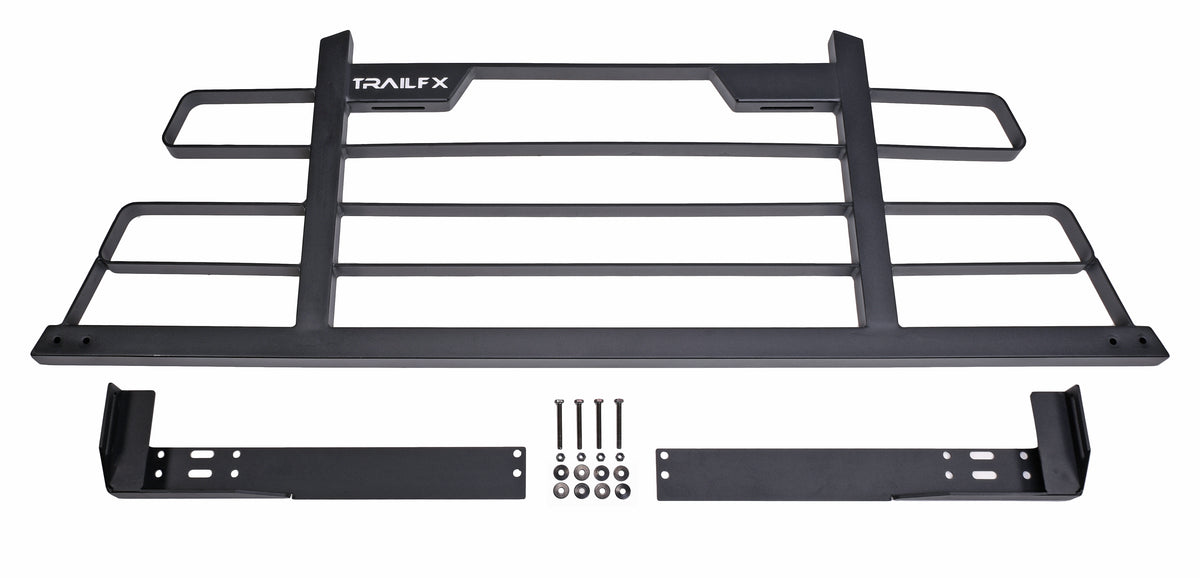 TrailFX Truck Cab Protector / Headache Rack - Titanium Black powder coated steel construction. Includes (HR002B)