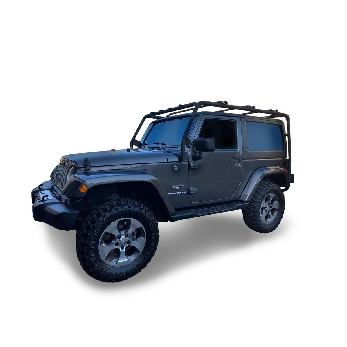 TrailFX Roof Rack For Jeep Wrangler - Direct Fit, 300 Pound Capacity (JL014T)