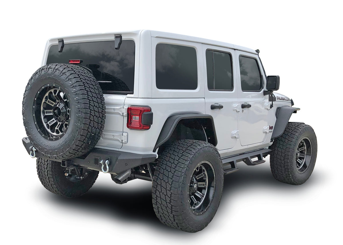 TrailFX Bumper For Jeep Wrangler - Direct-Fit, Mounting Hardware Included, With 2 Inch (JL06T)