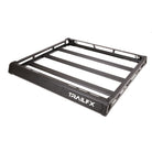 TrailFX Roof Rack For Jeep Gladiator, Jeep Wrangler - 49.8 Inch x 53 Inch, 150 Pound Capacity, Textured Black (JRB001T)