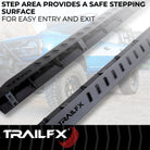 TrailFX Running Board For Jeep Wrangler - With One Step Area Per Bar (ORB004)