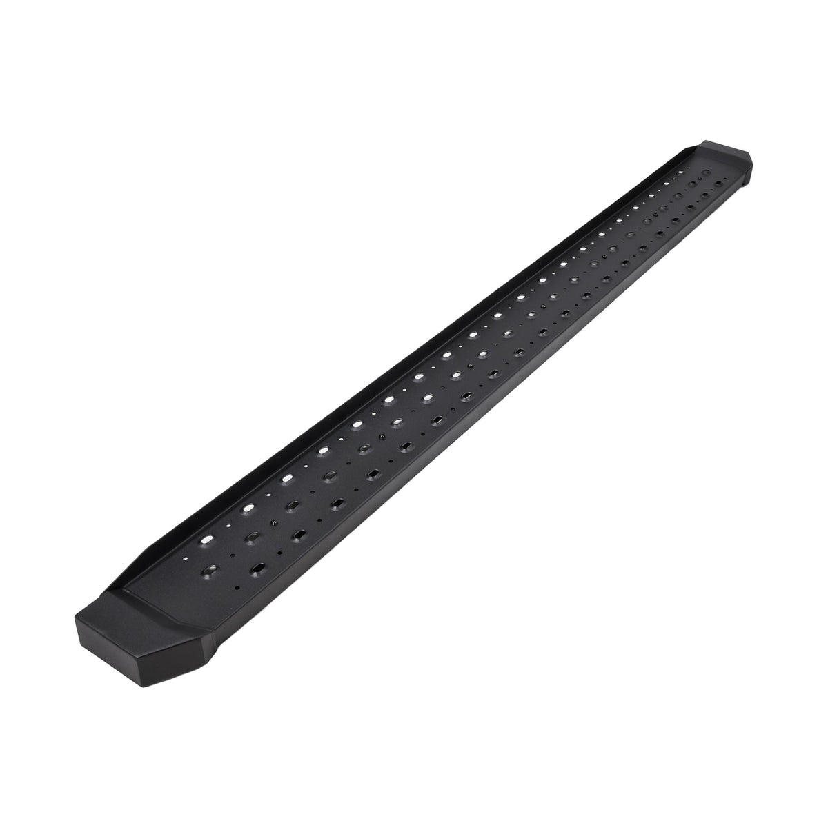TrailFX Running Board For Ram Trucks - Powder Coated Black Steel Unlighted Rocker Panel Mount (RBW10B)
