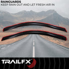 TrailFX Side Window Deflector For Dodge, Ram Trucks - Low Profile, In-Channel, Set of 2 (2002IC)