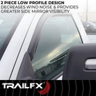 TrailFX Side Window Deflector For Dodge, Ram Trucks - Low Profile, In-Channel, Set of 2 (2002IC)