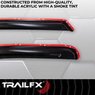 TrailFX Side Window Deflector For Dodge, Ram Trucks - Low Profile, In-Channel, Set of 2 (2002IC)