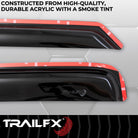 TrailFX Side Window Deflector For Ford Trucks - Low Profile, In-Channel, Set of 2 (2141IC)