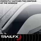TrailFX Side Window Deflector For Dodge, Ram Trucks - In-Channel, Smoke, Acrylic, Set of 4 (4109IC)