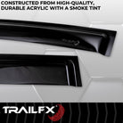 TrailFX Side Window Deflector For Chevrolet Trax - Low Profile, Set of 4 (4116H)
