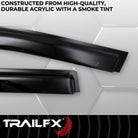 TrailFX Side Window Deflector For Ford Maverick - Low Profile, Fits Front And Rear, Set Of 4 (4182H)