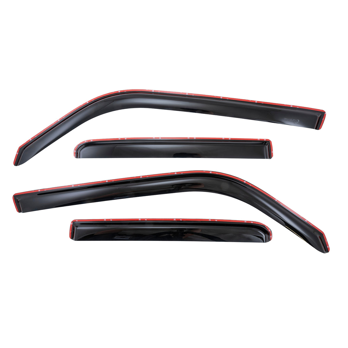 TrailFX Side Window Deflector For Toyota 4Runner - In-Channel, Smoke, Acrylic, Set of 4 (4242IC)