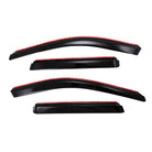 TrailFX Side Window Deflector For Jeep Grand Cherokee, Jeep Grand Cherokee WK - In-Channel, Smoke, Acrylic, Set of 4 (4252IC)