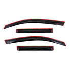 TrailFX Side Window Deflector For Honda Ridgeline - In-Channel, Smoke, Acrylic, Set of 4 (4276IC)