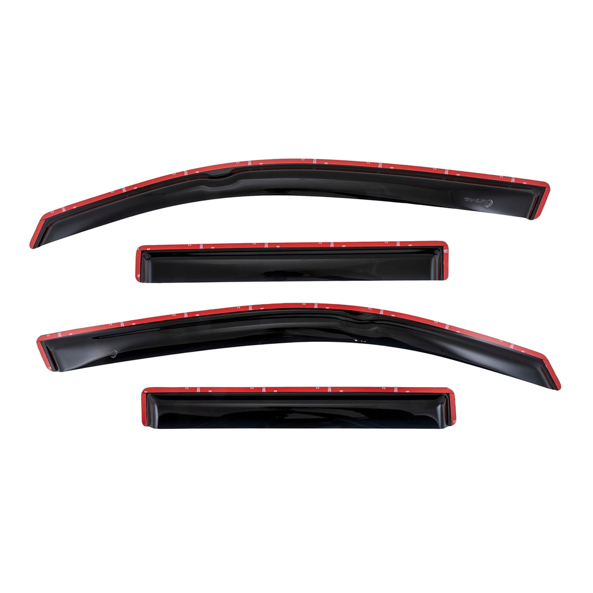 TrailFX Side Window Deflector For Honda Ridgeline - In-Channel, Smoke, Acrylic, Set of 4 (4276IC)