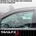 TrailFX Side Window Deflector For Honda Ridgeline - In-Channel, Smoke, Acrylic, Set of 4 (4276IC)