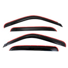 TrailFX Side Window Deflector For Cadillac, Chevrolet, GMC Trucks - In-Channel, Smoke, Acrylic, Set of 4 (4355IC)