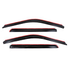 TrailFX Side Window Deflector For Ford F-250 Super Duty, Ford F-350 Super Duty, Ford F-450 Super Duty - In-Channel, Smoke, Acrylic, Set of 4 (4381IC)
