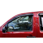 TrailFX Side Window Deflector For Nissan Frontier - TrailFX Hood Protectors, Low Profile Mounting Hardware (4407H)