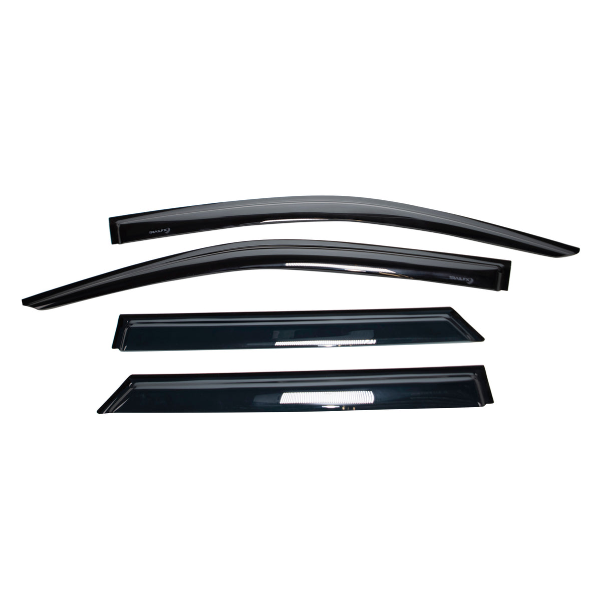TrailFX Side Window Deflector For Toyota Highlander - TrailFX Hood Protectors, Low Profile Mounting Hardware (4427H)