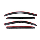 TrailFX Side Window Deflector For Chevrolet, GMC Trucks - In-Channel, Smoke, Acrylic, Set of 4 (4536IC)
