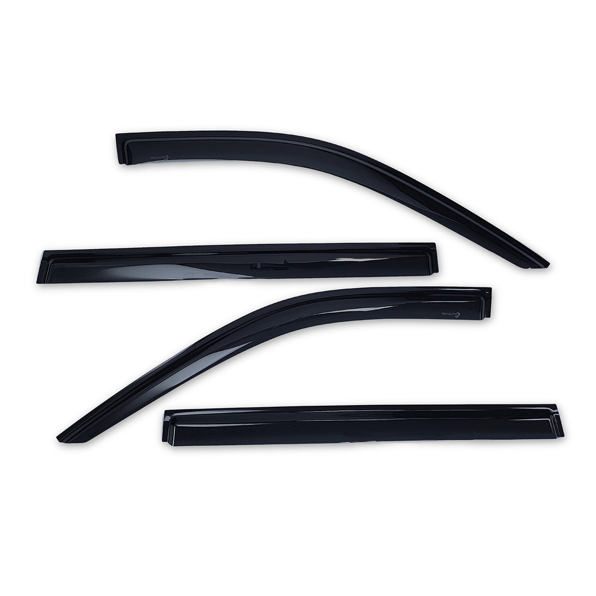 TrailFX Side Window Deflector For Chevrolet Suburban, GMC Yukon XL - Low Profile, Fits Front And Rear, Set Of 4 (4716H)