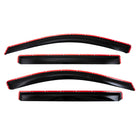 TrailFX Side Window Deflector For Chevrolet, GMC Trucks - In-Channel, Smoke, Acrylic, Set of 4 (4805IC)
