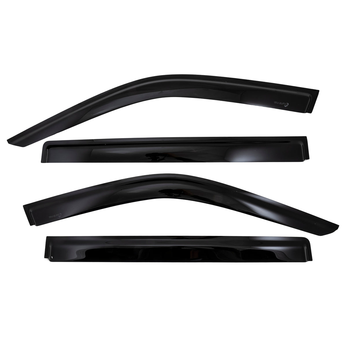 TrailFX Side Window Deflector For Toyota Tundra - Low Profile, Fits Front And Rear, Set Of 4 (4888H)