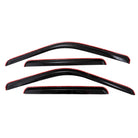 TrailFX Side Window Deflector For Ford Trucks - In-Channel, Smoke, Acrylic, Set of 4 (4953IC)