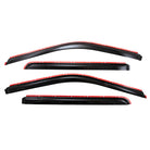 TrailFX Side Window Deflector For Ford F-150 - In-Channel, Smoke, Acrylic, Set of 4 (4975IC)