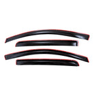 TrailFX Side Window Deflector For Chevrolet Colorado, GMC Canyon - In-Channel, Smoke, Acrylic, Set of 4 (4995IC)