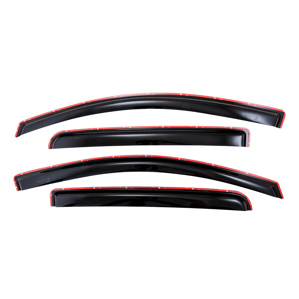 TrailFX Side Window Deflector For Chevrolet Colorado, GMC Canyon - In-Channel, Smoke, Acrylic, Set of 4 (4995IC)