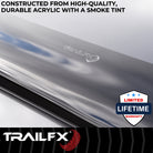 TrailFX Hood Deflector For Chevrolet Silverado 1500 - Wrap-Around Smoke Acrylic (8702H)
