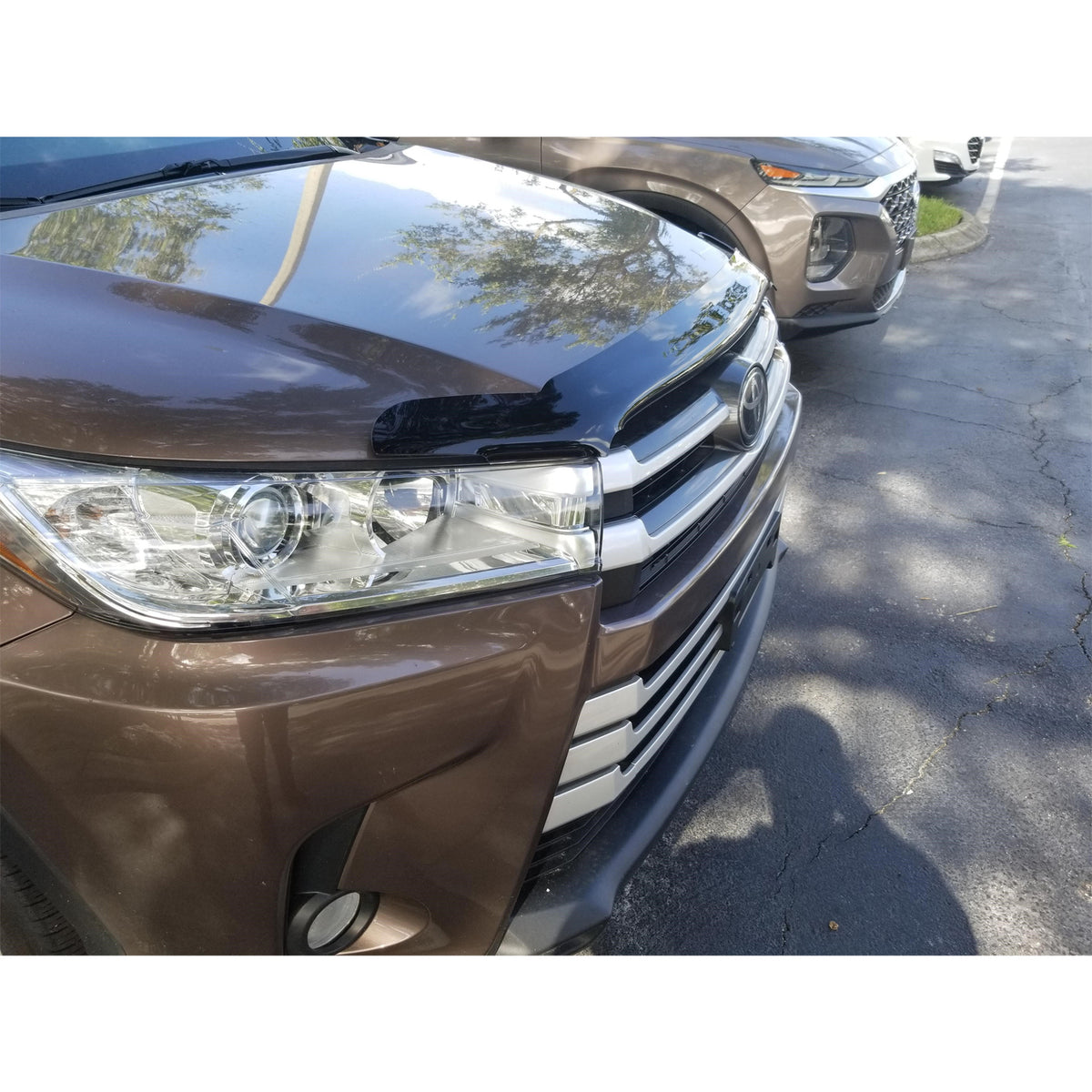 TrailFX Hood Deflector For Toyota Highlander - TrailFX Hood Protectors, Low Profile Mounting Hardware (8739H)