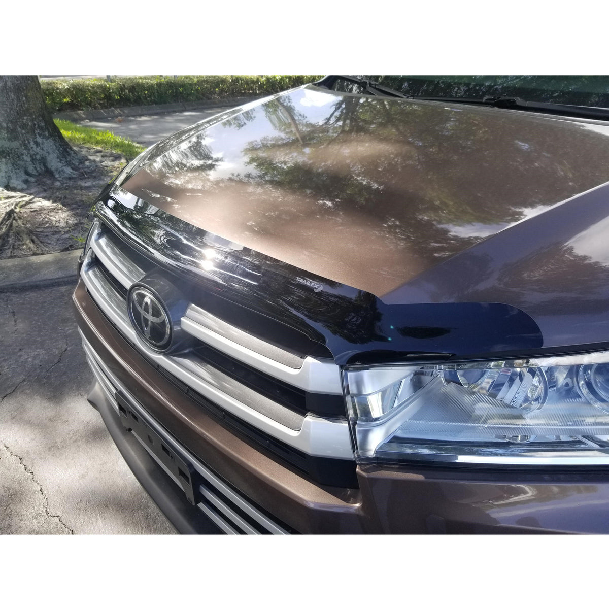 TrailFX Hood Deflector For Toyota Highlander - TrailFX Hood Protectors, Low Profile Mounting Hardware (8739H)